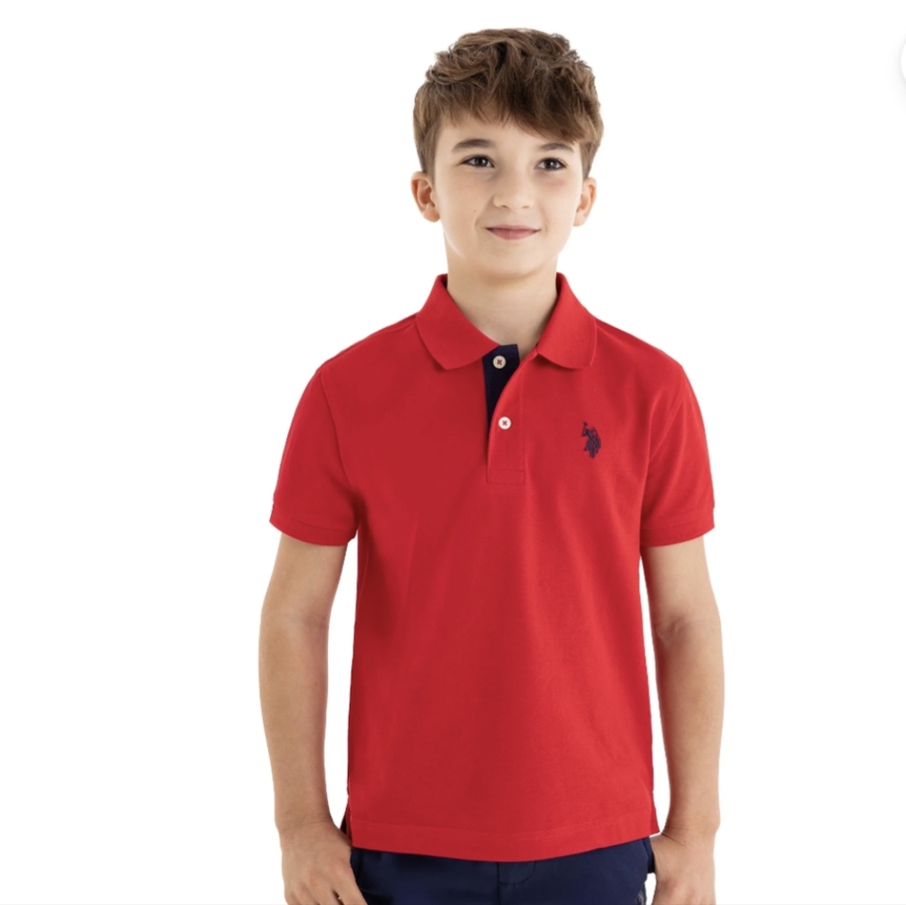 U.S. Polo ASSN. Since 1890 red  boy shirt/ Polo Shirt Size XXL/18